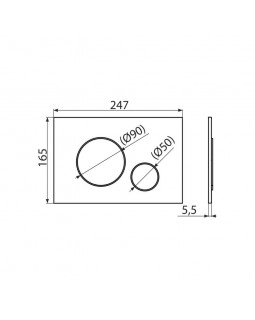 Alcaplast Set 4v1 для установки унитаза с панелью смыва хром глянцевой панель смыва хром глянцевый AM101/1120-4:1 RU M671-0001-foto4