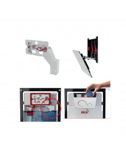 Alcaplast Set 4v1 для установки унитаза с панелью смыва хром глянцевой панель смыва хром глянцевый AM101/1120-4:1 RU M671-0001-foto5
