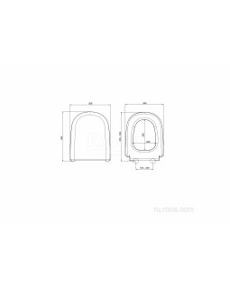Крышка для чаши Roca Giralda Soft Close ZRU9000047-foto3