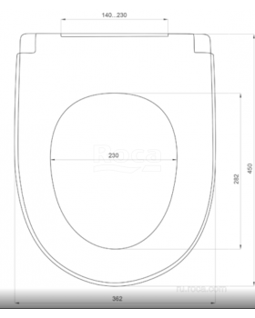 Крышка для чаши Roca Access дюропласт, Soft Close 801233001-foto4
