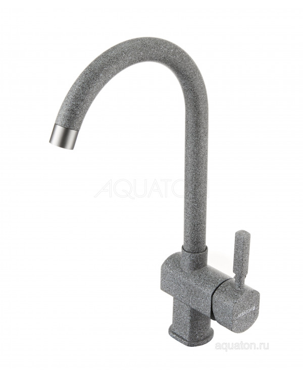 Смеситель Aquaton Лиам серый 1AX003FCXX230