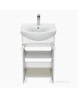 Тумба под раковину Aquaton Рико 50 белый, ясень фабрик 1A212401RIB90-foto2