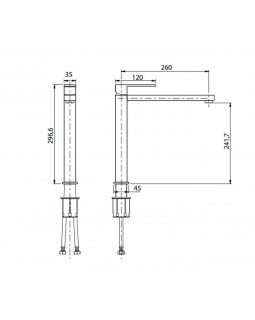 Смеситель для раковины, хром M&Z Lauren LRN00219-foto2