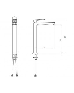 Смеситель для раковины, хром M&Z New Geometry NGM00202-foto2