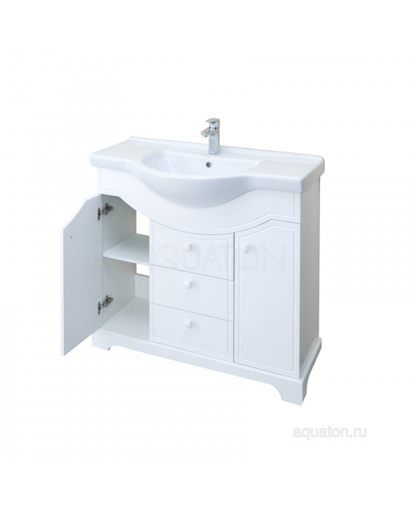 Тумба под раковину Aquaton Элен 95 белый 1A218501EN010