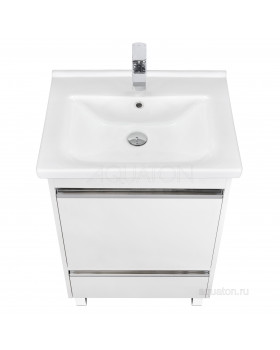 Тумба под раковину Aquaton Капри 60 белый глянец 1A230101KP010-foto2