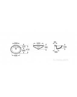 Раковина Roca Rodeo 52х41 327866000 Раковина Roca Rodeo 52х41 327866000