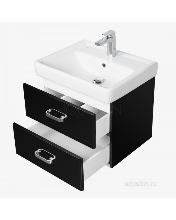Тумба под раковину Aquaton Америна 60 черная 1A135401AM950