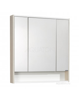 Зеркальный шкаф Aquaton Рико 80 белый, ясень фабрик 1A215302RIB90-foto2
