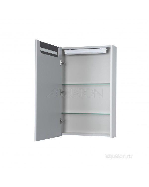 Зеркальный шкаф Aquaton Сильва 50 дуб полярный 1A215502SIW7L