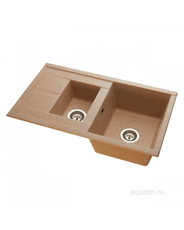 Мойка для кухни Aquaton Делия 87 песочный 1A716232DE220