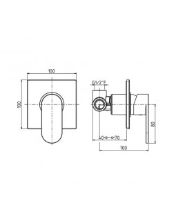 Смеситель для душа M&Z Castello CSL02700M-foto2