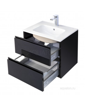 Тумба под раковину Aquaton Римини 60 черный 1A177701RN950-foto2