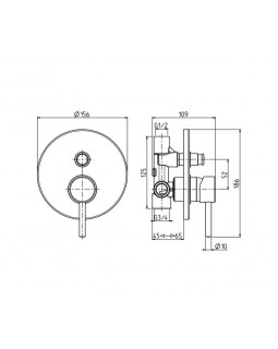 Смеситель для ванны M&Z Ditirambo DRB02820-foto2