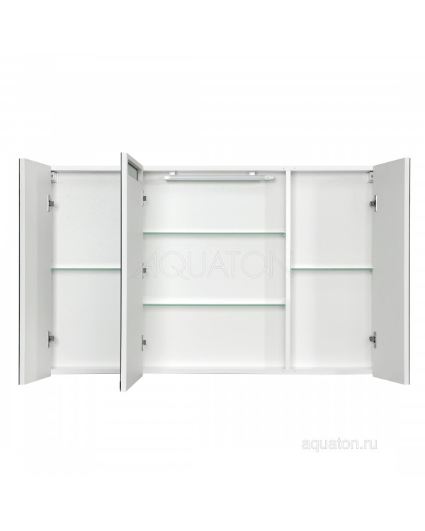 Зеркальный шкаф Aquaton Мадрид 120 со светильником белый 1A113402MA010 Зеркальный шкаф Aquaton Мадрид 120 со светильником белый 1A113402MA010