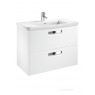 Тумба под раковину Roca The Gap 80 белый глянец ZRU9302877