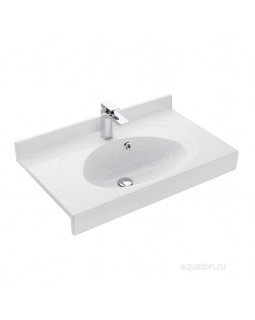 Раковина Aquaton Отель 3/80 белая с навесами 1A70063NOT010-foto2