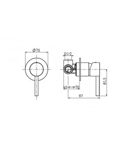 Смеситель для душа M&Z MZ-Expo MZE02706-foto2