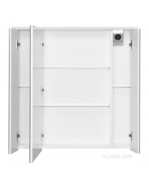 Зеркальный шкаф Roca Ronda 80 белый матовый/бетон ZRU9303009 Зеркальный шкаф Roca Ronda 80 белый матовый/бетон ZRU9303009