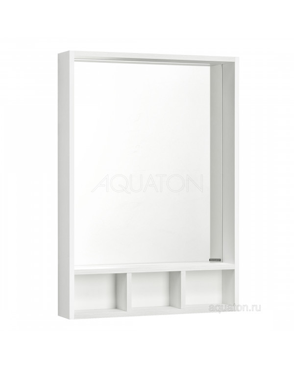 Зеркало Aquaton Йорк 60 белый, выбеленное дерево 1A170102YOAY0