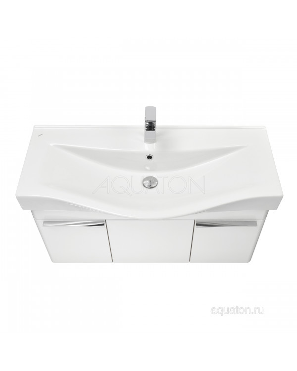 Тумба под раковину Aquaton Беверли 100 белый 1A236701BV010 Тумба под раковину Aquaton Беверли 100 белый 1A236701BV010