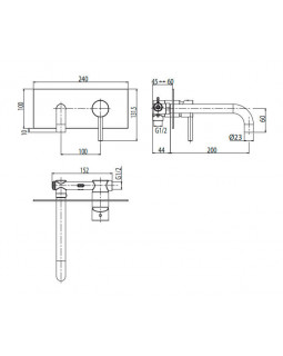 Смеситель для раковины, черный матовый M&Z MZ-Expo MZE04403-foto2