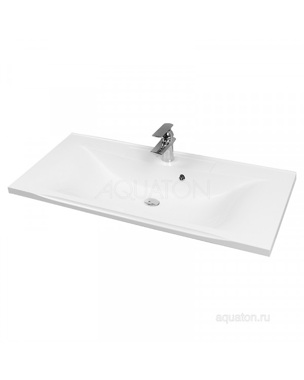 Прямоугольная раковина Aquaton Премьер 100 белая 1A702531PR010