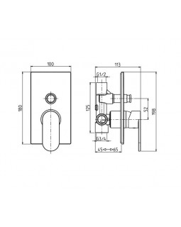 Смеситель для ванны M&Z Castello CSL02800M-foto2