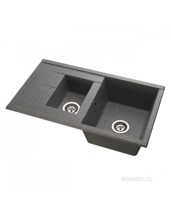 Мойка для кухни Aquaton Делия 87 серый 1A716232DE230 Мойка для кухни Aquaton Делия 87 серый 1A716232DE230