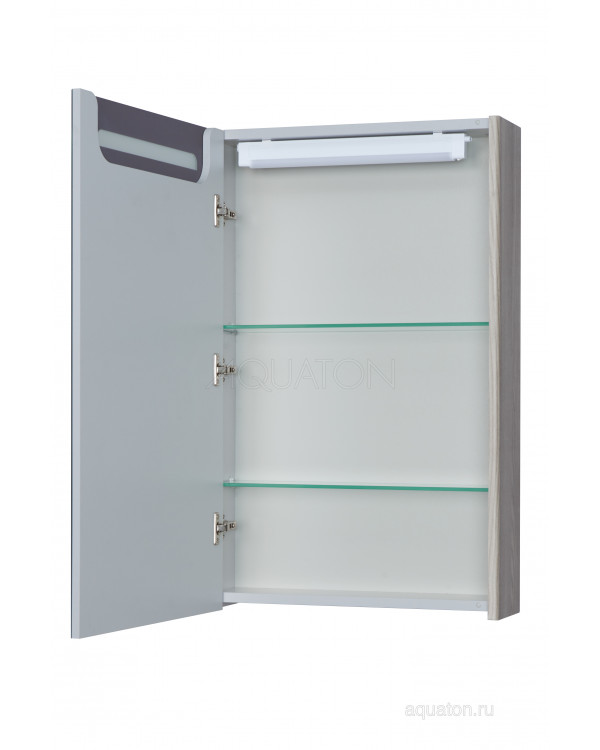 Зеркальный шкаф Aquaton Сильва 50 дуб фьорд 1A215502SIW6L