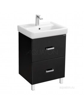 Тумба под раковину Aquaton Америна 60 Н черная 1A169201AM950-foto2