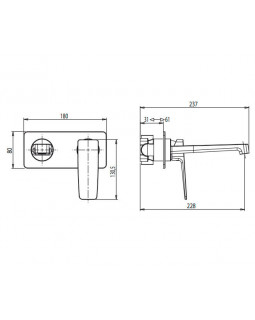 Смеситель для раковины, хром M&Z New Geometry NGM04400-foto2