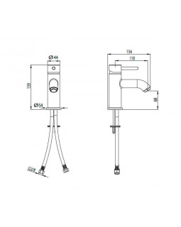 Смеситель для раковины, хром M&Z Ditirambo DRB00208-foto2