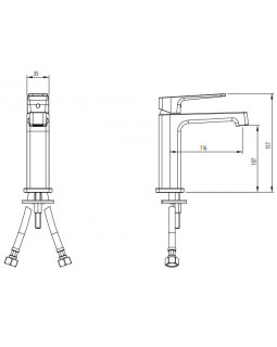 Смеситель для раковины, хром M&Z New Geometry NGM00201-foto2
