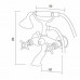 Смеситель для ванны с гарнитуром, хром M&Z Epoca EPC00520