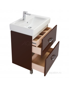 Тумба под раковину Aquaton Америна 70 Н темно-коричневая 1A169301AM430-foto2