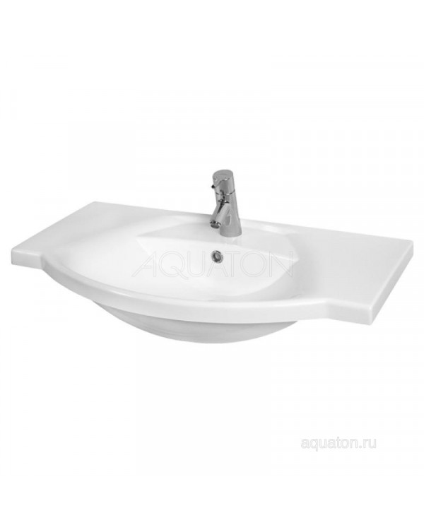 Прямоугольная раковина Aquaton Лацио 85 белая 1A701831LC010 Прямоугольная раковина Aquaton Лацио 85 белая 1A701831LC010