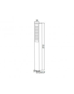 Душевая лейка черная M&Z ACS550A8-foto2