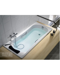 Акриловая ванна Roca BeCool 190x90 прямоугольная, с отверстиями для ручек, белая ZRU9303020-foto7