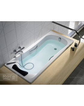 Акриловая ванна Roca BeCool 190x90 прямоугольная, с отверстиями для ручек, белая ZRU9303020-foto7