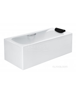 Акриловая ванна Roca BeCool 180x80 прямоугольная, с отверстиями для ручек, белая ZRU9302782-foto3