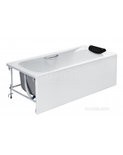 Акриловая ванна Roca BeCool 180x80 прямоугольная, с отверстиями для ручек, белая ZRU9302782-foto4