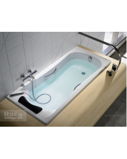 Акриловая ванна Roca BeCool 180x80 прямоугольная, с отверстиями для ручек, белая ZRU9302782-foto8