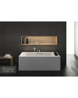 Акриловая ванна Roca BeCool 180x80 прямоугольная, с отверстиями для ручек, белая ZRU9302782-foto9