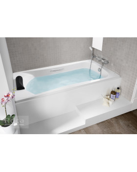 Акриловая ванна Roca BeCool 170x80 прямоугольная, с отверстиями для ручек, белая ZRU9302852-foto9