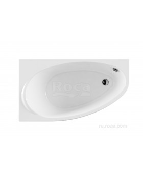 Акриловая ванна Roca Corfu 160x90 асимметричная левая белая 248573000 Акриловая ванна Roca Corfu 160x90 асимметричная левая белая 248573000
